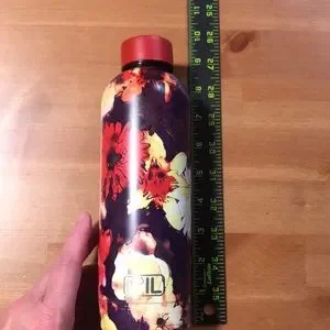 Sass & Belle 70s Floral Stainless Steel Water Bottle - 500ml Insulated, Retro Print, Eco-Friendly